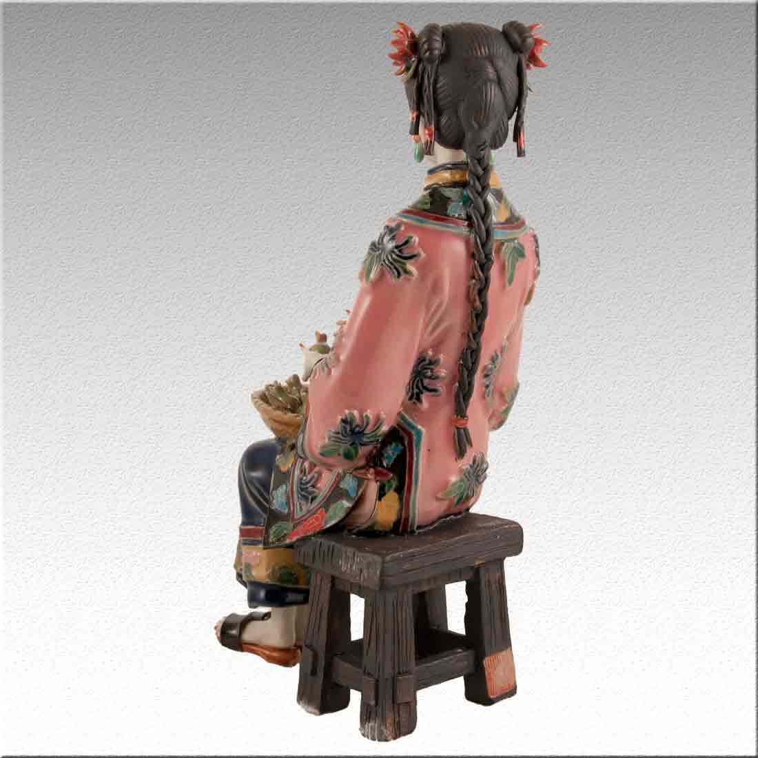 Статуэтка, фигурка девушки из фарфора - "Chinese Lady porcelain" + Premium box в интернет-студии декора / шоурум | ChinaHouse.studio