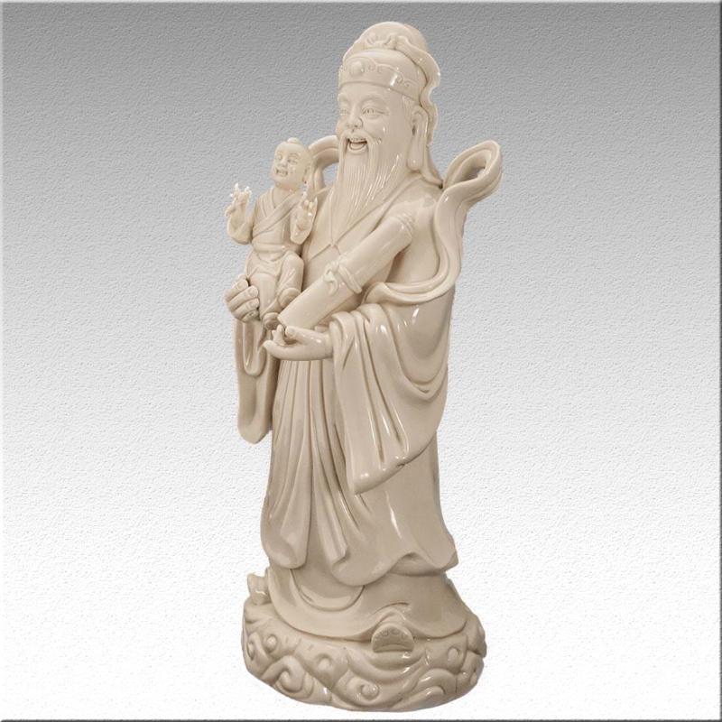 Фарфоровая статуэтка, Фу-син (福星, fúxīng) - Бог счастья, изобилия, достойного продолжение рода в интернет-студии декора / шоурум | ChinaHouse.studio
