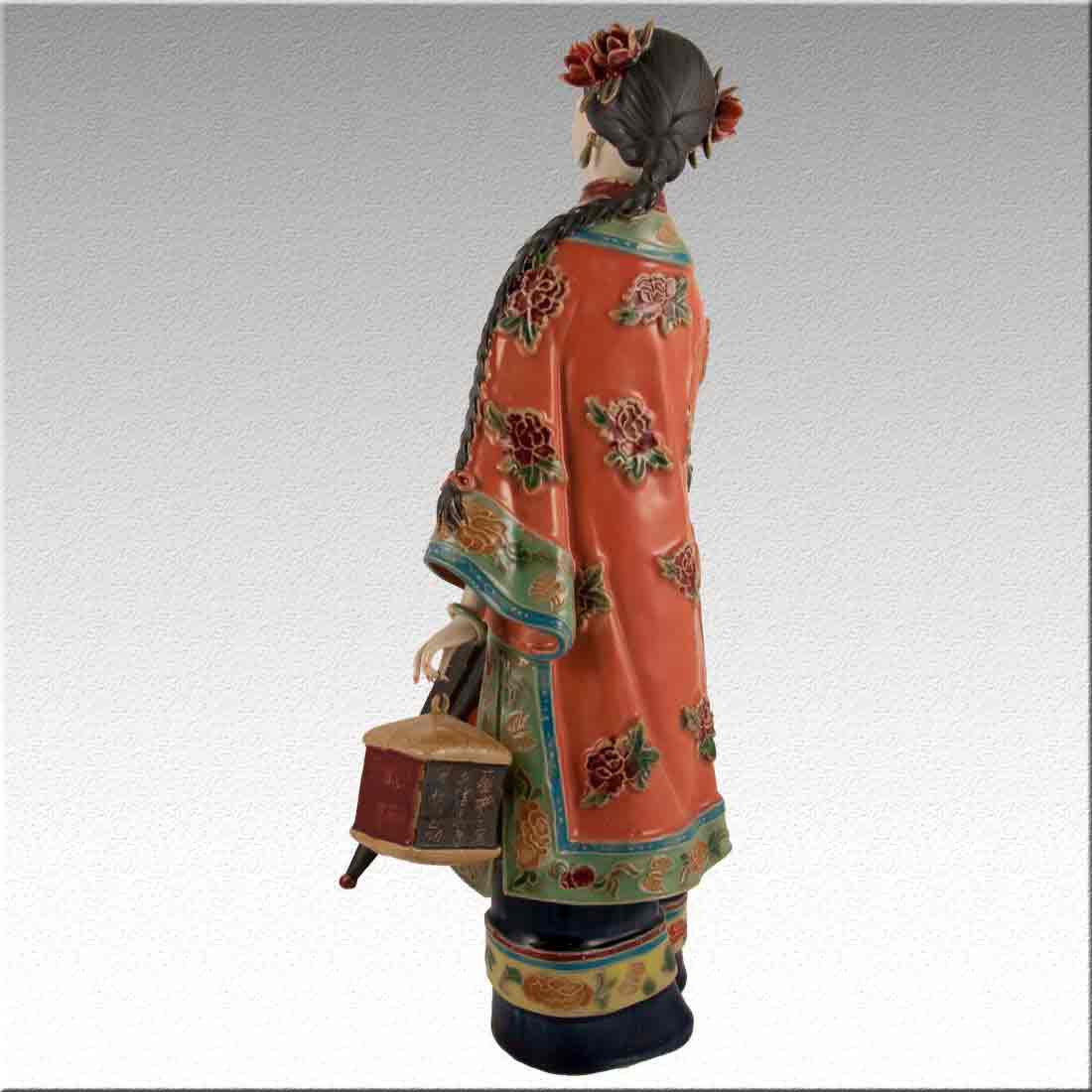Статуэтка фигура девушки из фарфора «Chinese Lady porcelain» + Premium box в интернет-студии декора / шоурум | ChinaHouse.studio