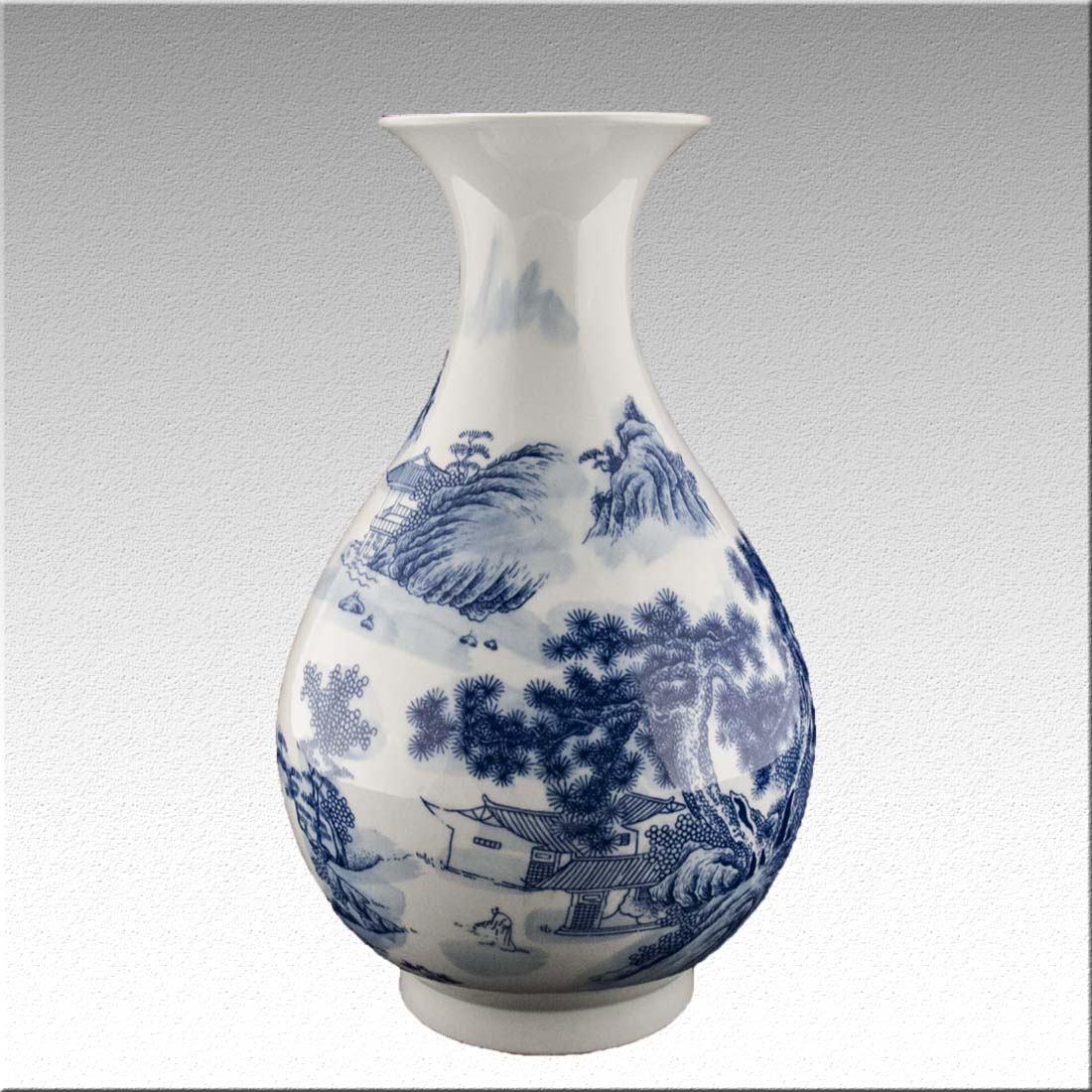 Китайская фарфоровая ваза «Blue &amp; White» - бело-синий фарфор в интернет-студии декора / шоурум | ChinaHouse.studio