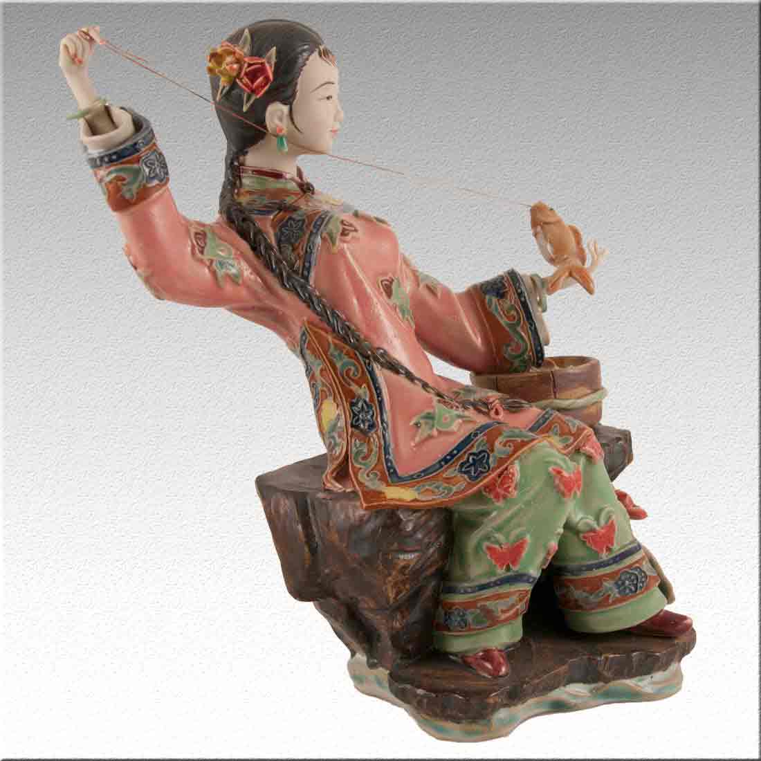 Статуэтка фигура девушки из фарфора «Chinese Lady porcelain» + Premium box в интернет-студии декора / шоурум | ChinaHouse.studio