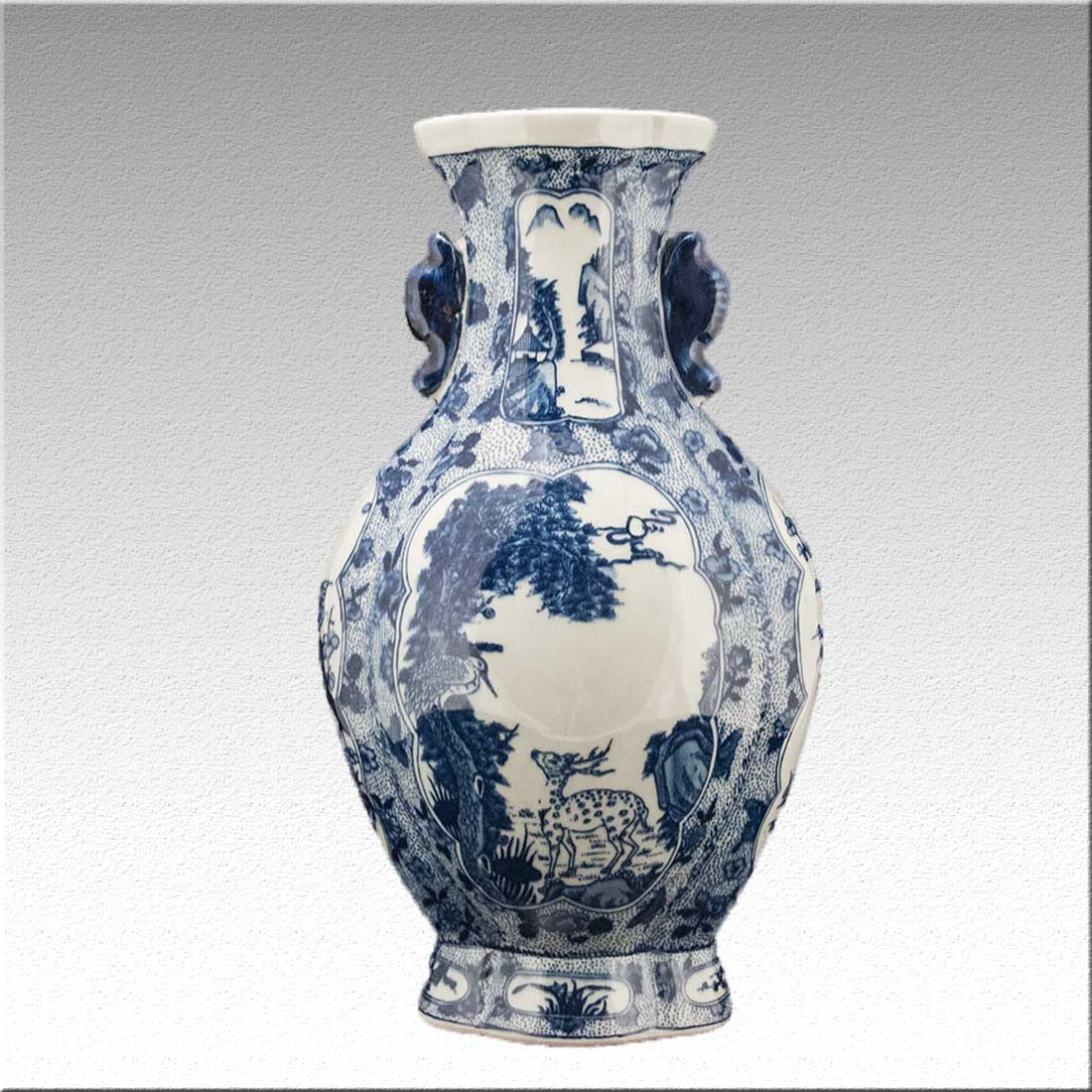 Китайская фарфоровая ваза «Blue &amp; White» - бело-синий фарфор в интернет-студии декора / шоурум | ChinaHouse.studio