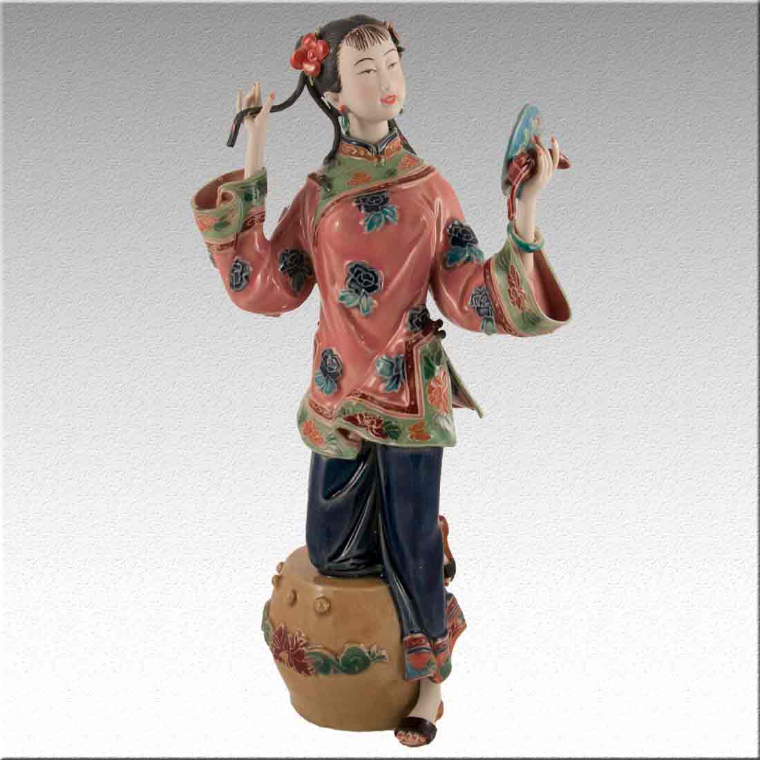 Статуэтка фигура девушки из фарфора «Chinese Lady porcelain» + Premium box в интернет-студии декора / шоурум | ChinaHouse.studio