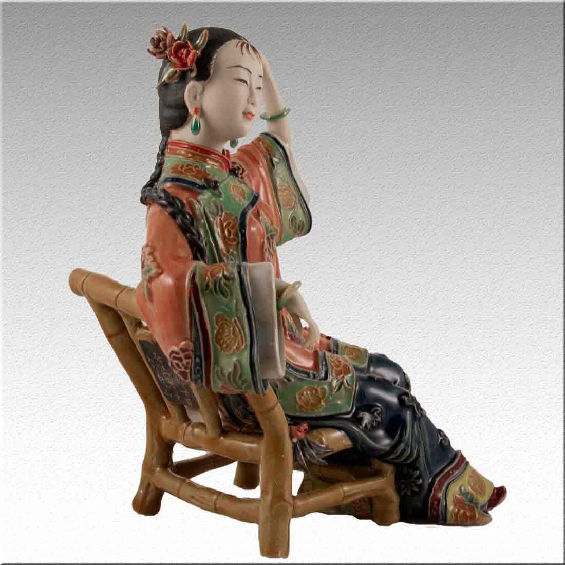 Статуэтка, фигурка девушки из фарфора - "Chinese Lady porcelain" + Premium box в интернет-студии декора / шоурум | ChinaHouse.studio