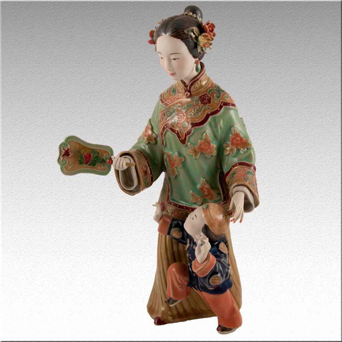 Статуэтка фигура девушки из фарфора «Chinese Lady porcelain» + Premium box в интернет-студии декора / шоурум | ChinaHouse.studio