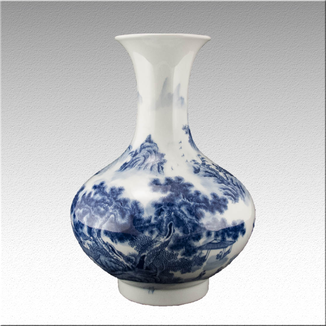 Китайская фарфоровая ваза «Blue &amp; White» - бело-синий фарфор в интернет-студии декора / шоурум | ChinaHouse.studio