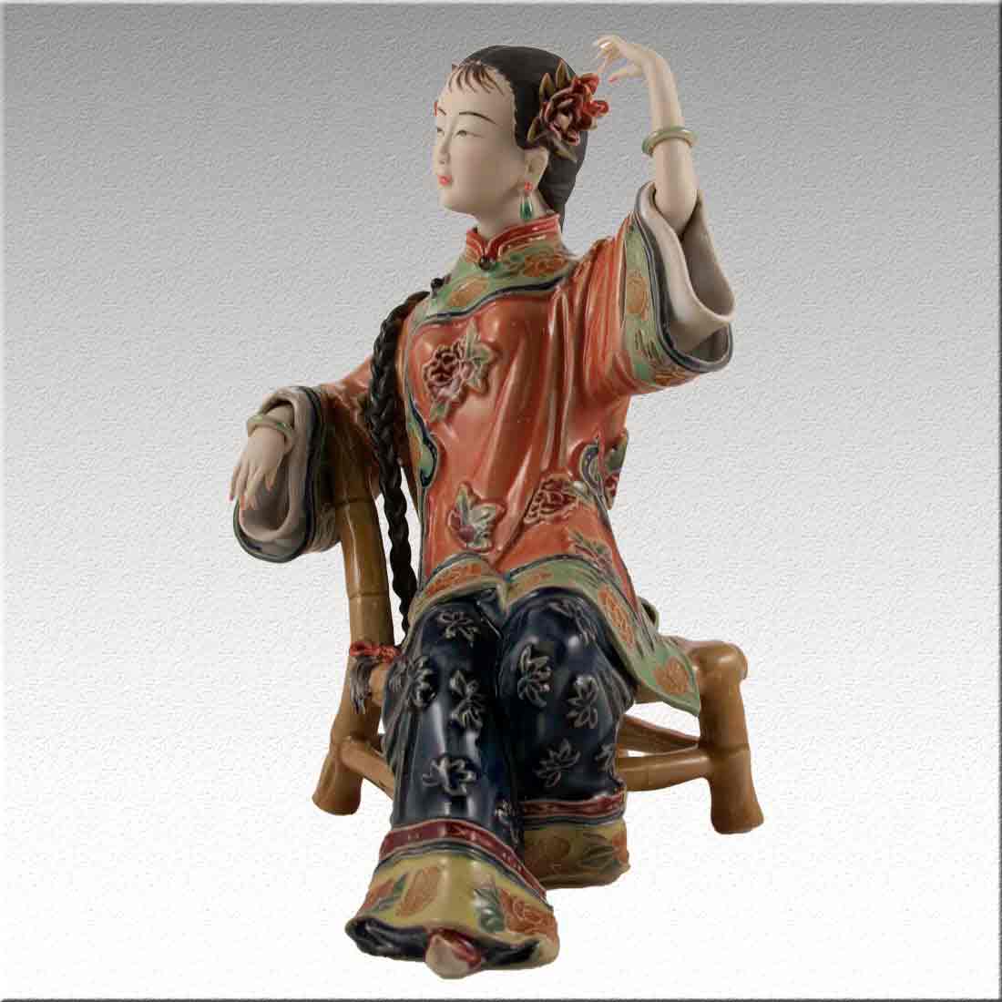 Статуэтка, фигурка девушки из фарфора - "Chinese Lady porcelain" + Premium box в интернет-студии декора / шоурум | ChinaHouse.studio