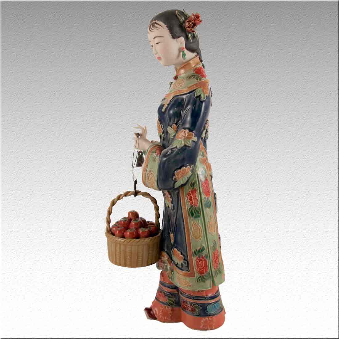 Статуэтка фигура девушки из фарфора «Chinese Lady porcelain» + Premium box в интернет-студии декора / шоурум | ChinaHouse.studio