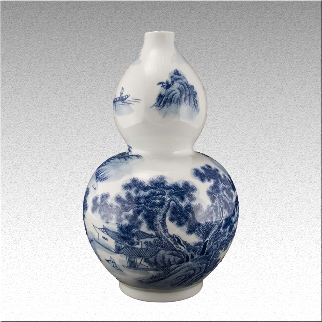 Китайская фарфоровая ваза «Blue &amp; White» - бело-синий фарфор в интернет-студии декора / шоурум | ChinaHouse.studio