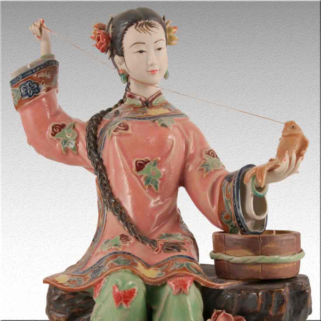 Статуэтка фигура девушки из фарфора «Chinese Lady porcelain» + Premium box в интернет-студии декора / шоурум | ChinaHouse.studio